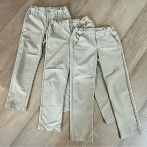 Bundle of 3 Tan Cat & Jack Straight Fit Quick Dry School Uniform Pants